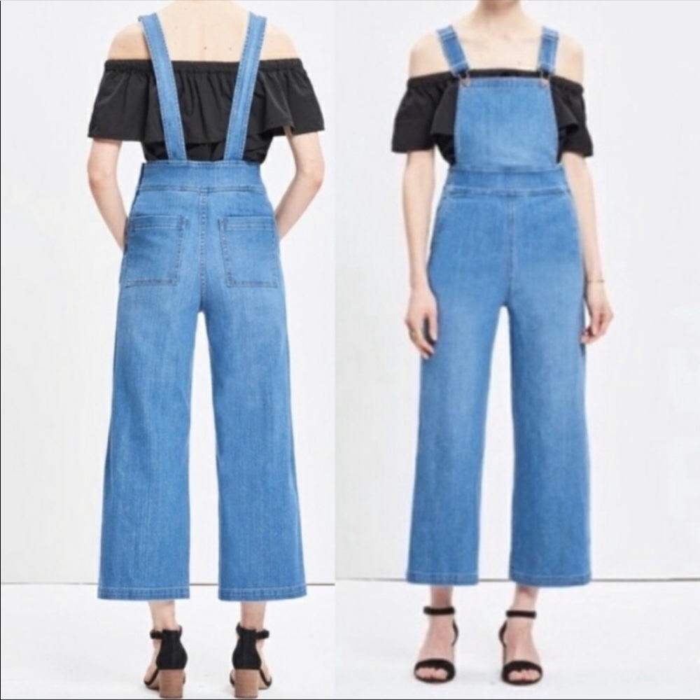 Madewell Summit Culotte Overalls Size M